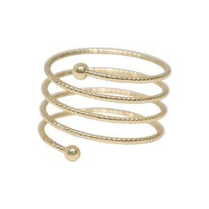 NWT Ettika Gold Simple Spiral Ring Size 7